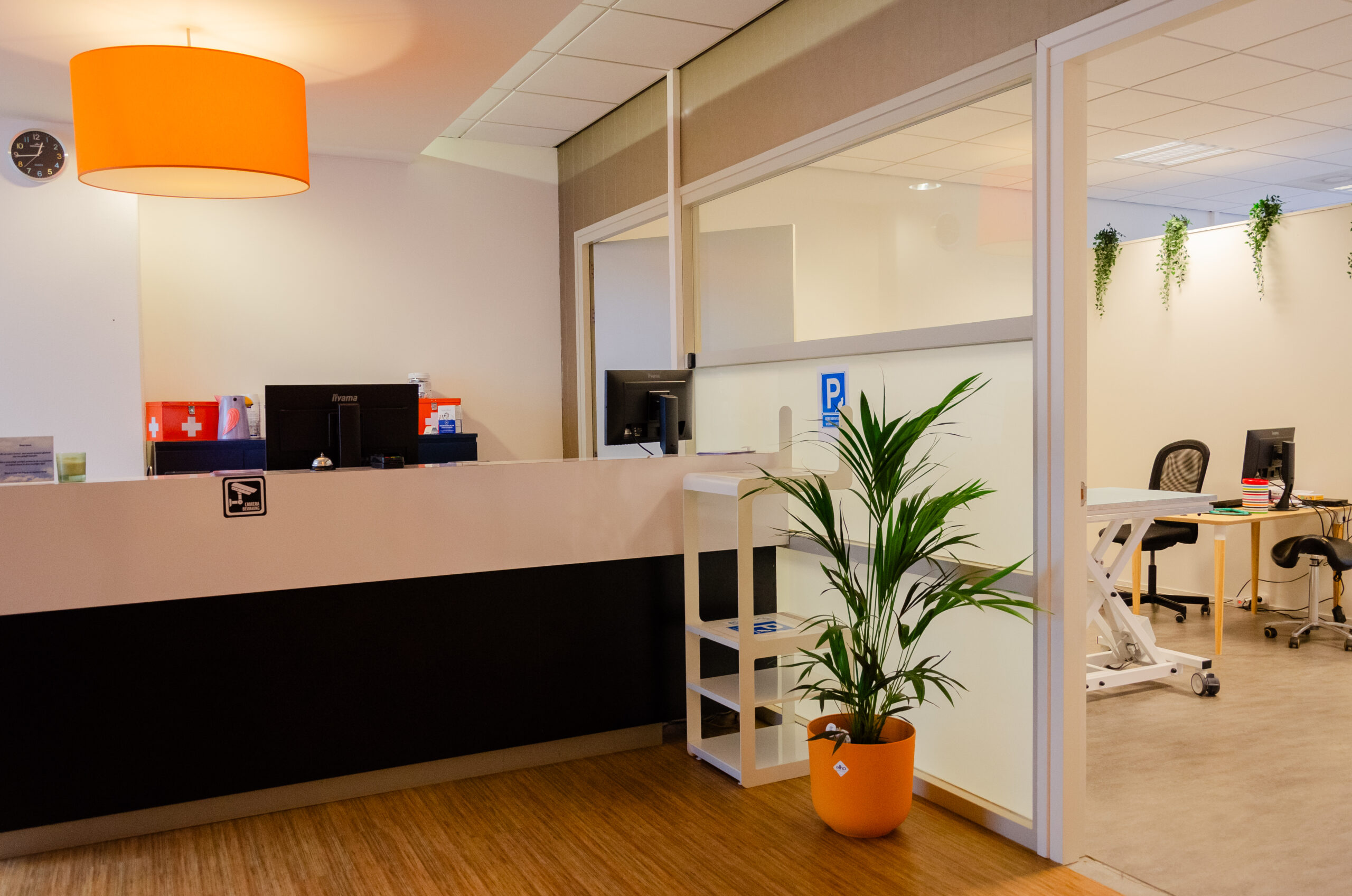 front desk of the clinic